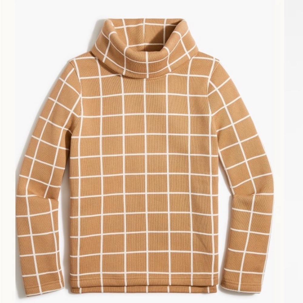 J Crew Factory Long-sleeve funnelneck pullover
